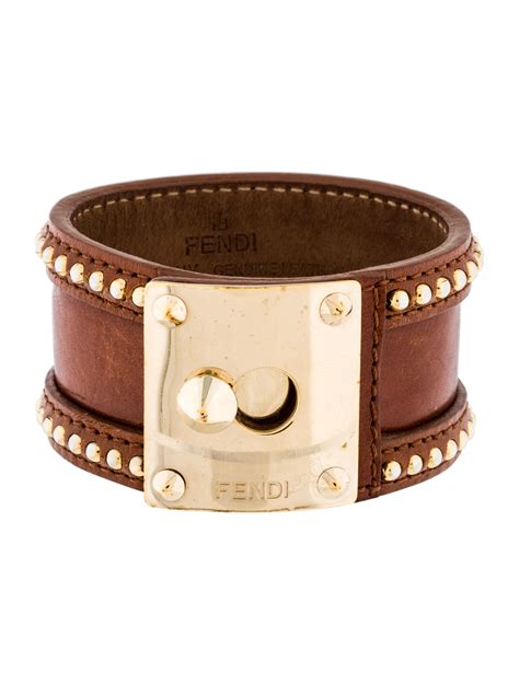 fendi black leather bracelet|real Fendi bracelets.